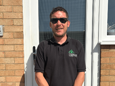 Jordann, Founder of Norfolk Exterior Solutions, expert in complex roofing installations and quality control for home renovations in Norfolk
